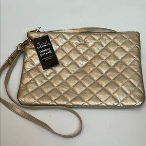 Scout Metallic Gold Quilted Abby Crossbody NWT